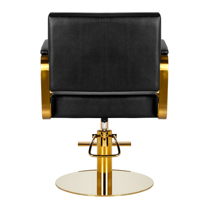 ActiveShop Gabbiano Friseurstuhl Genua gold schwarz