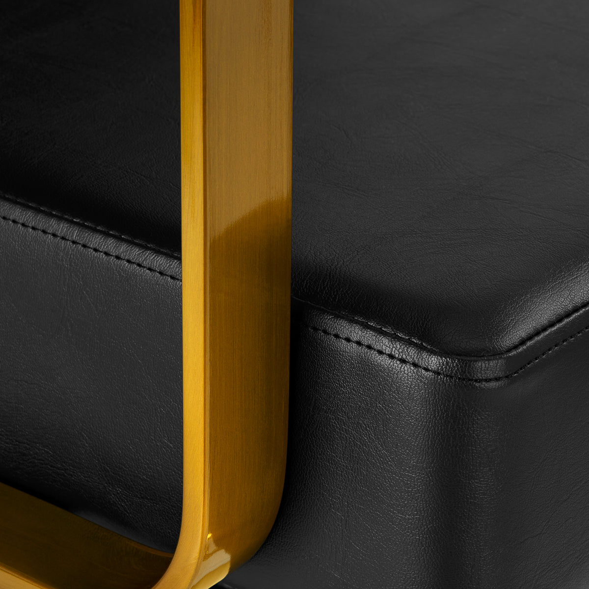 ActiveShop Gabbiano Friseurstuhl Genua gold schwarz
