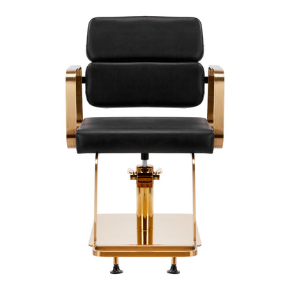 ActiveShop Gabbiano Friseurstuhl Porto Gold Schwarz