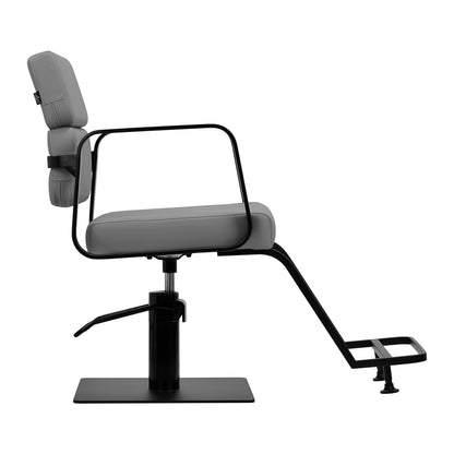 ActiveShop Gabbiano Friseurstuhl Porto schwarz grau