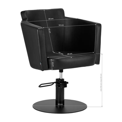 ActiveShop Gabbiano Friseurstuhl Roma Square schwarz