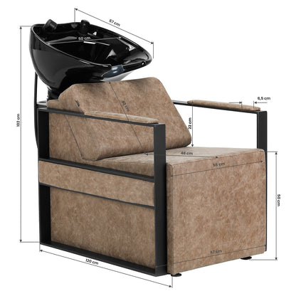 ActiveShop Gabbiano Hundewaschanlage Modena alt braun
