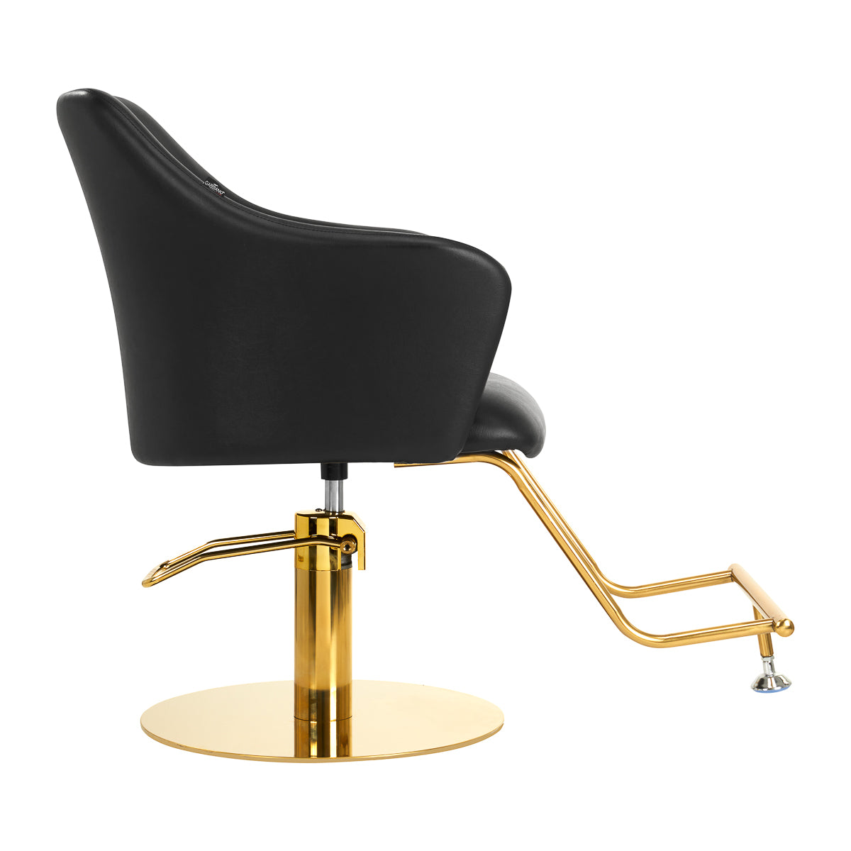 ActiveShop Gabbiano Friseurstuhl Marbella Gold Schwarz