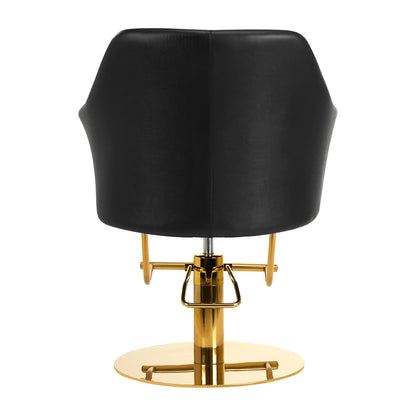 ActiveShop Gabbiano Friseurstuhl Marbella Gold Schwarz
