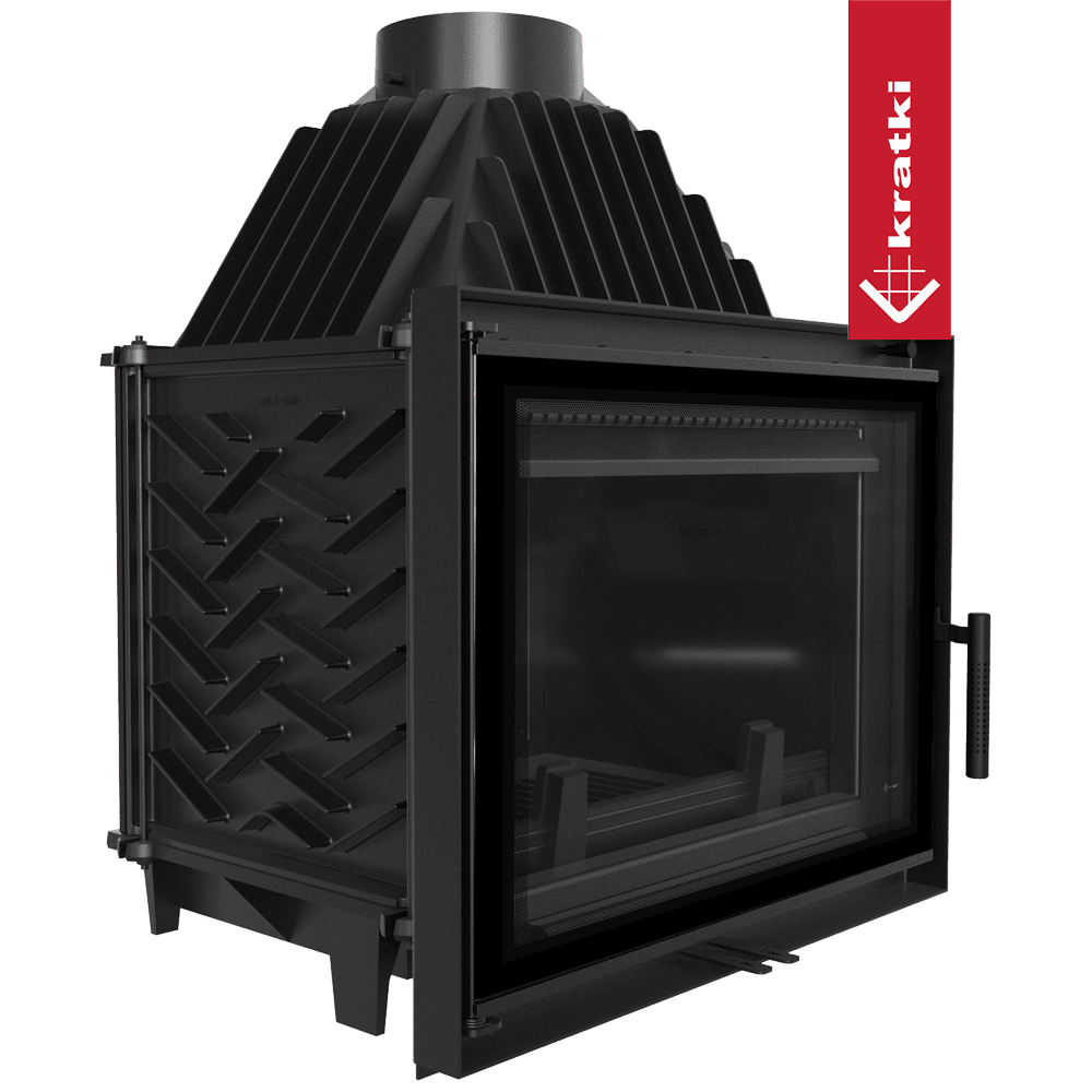 Kratki Kamineinsatz Gusseisen KRATKI ZOSIA DECO 12 kW Ø 200