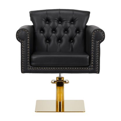 ActiveShop Gabbiano Friseurstuhl Berlin gold schwarz