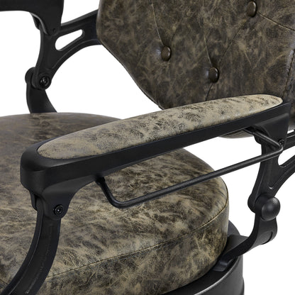 ActiveShop Gabbiano Barbersessel President Old Leather Grün