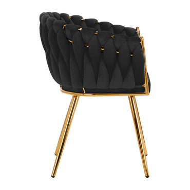 ActiveShop 4Rico Stuhl QS-GW06G Samt schwarz