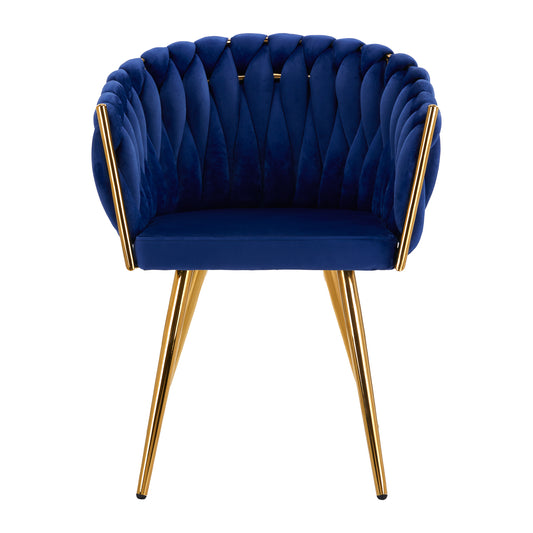 ActiveShop 4Rico Stuhl QS-GW06G Samt navyblau
