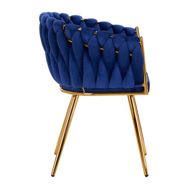 ActiveShop 4Rico Stuhl QS-GW06G Samt navyblau