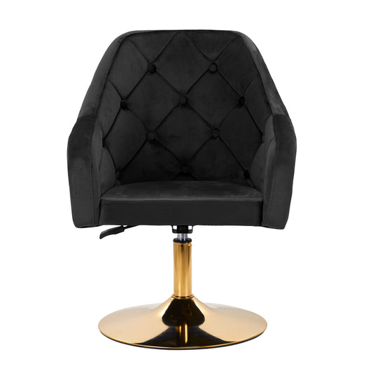 ActiveShop 4Rico Drehstuhl QS-BL14G Samt schwarz
