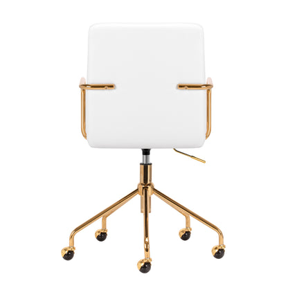 ActiveShop Kosmetikstuhl QS-OF211G goldweiß