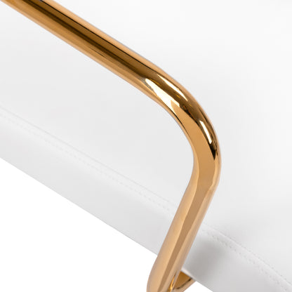 ActiveShop Kosmetikstuhl QS-OF211G goldweiß