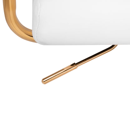 ActiveShop Kosmetikstuhl QS-OF211G goldweiß