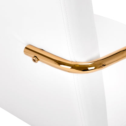 ActiveShop Kosmetikstuhl QS-OF211G goldweiß