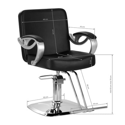 ActiveShop Haarsystem Friseurstuhl ZA31 schwarz