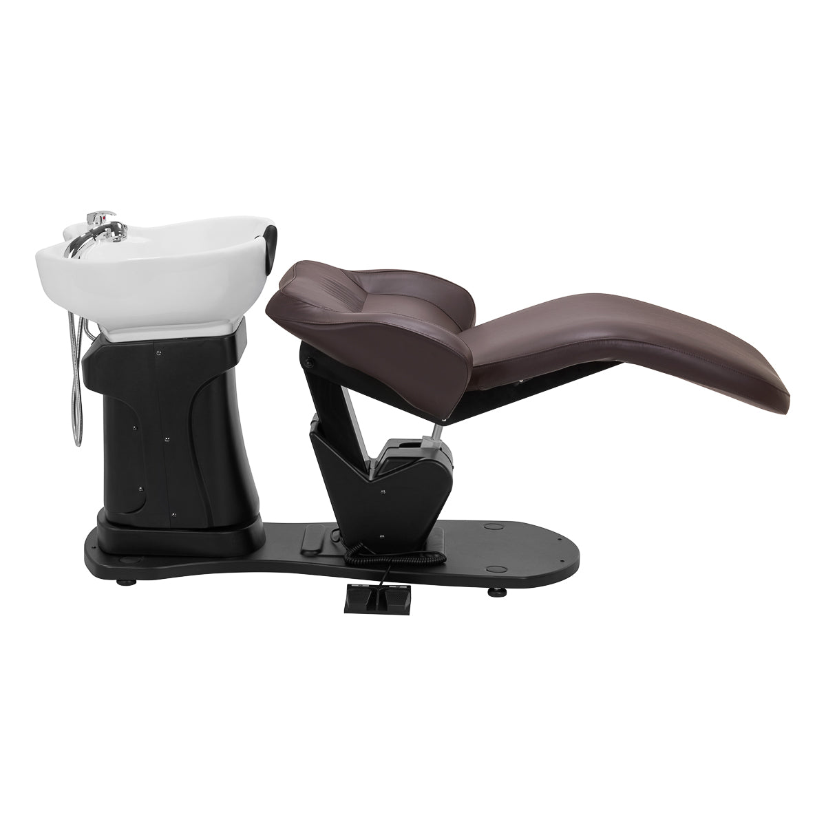 ActiveShop Gabbiano elektrische Friseurwaschmaschine TRYCHO braun