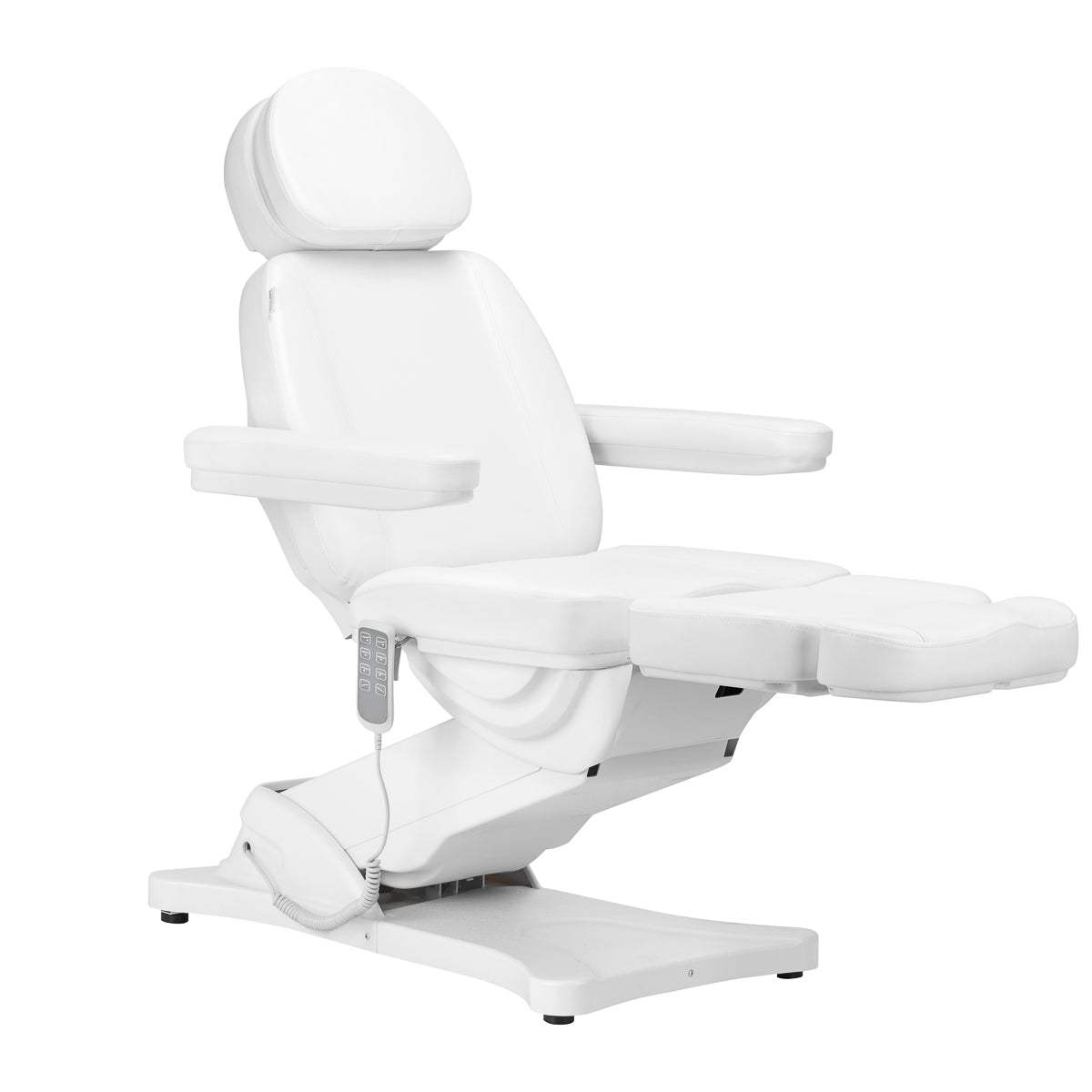 ActiveShop Elektrischer Kosmetikstuhl SILLON CLASSIC 4 Motoren mit Wiege weiß