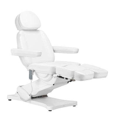 ActiveShop Elektrischer Kosmetikstuhl SILLON CLASSIC 3 Motoren mit Wiege Pedi weiß