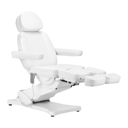 ActiveShop Elektrischer Kosmetikstuhl SILLON CLASSIC 3 Motoren mit Wiege Pedi weiß