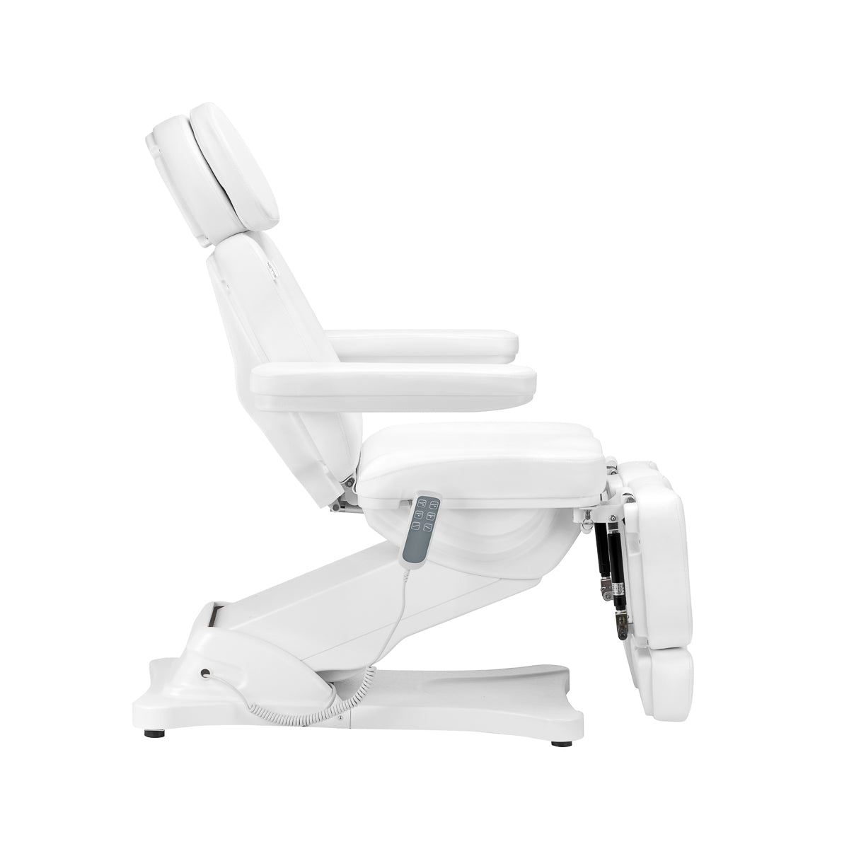 ActiveShop Elektrischer Kosmetikstuhl SILLON CLASSIC 3 Motoren mit Wiege Pedi weiß