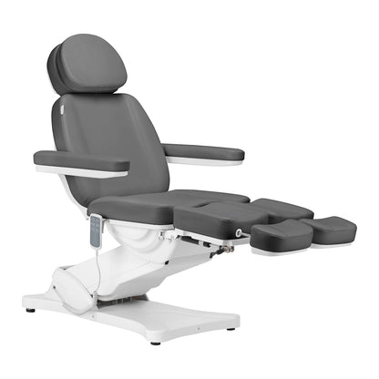 ActiveShop Elektrischer Kosmetikstuhl SILLON CLASSIC 3 Motoren mit Wiege Pedi grau
