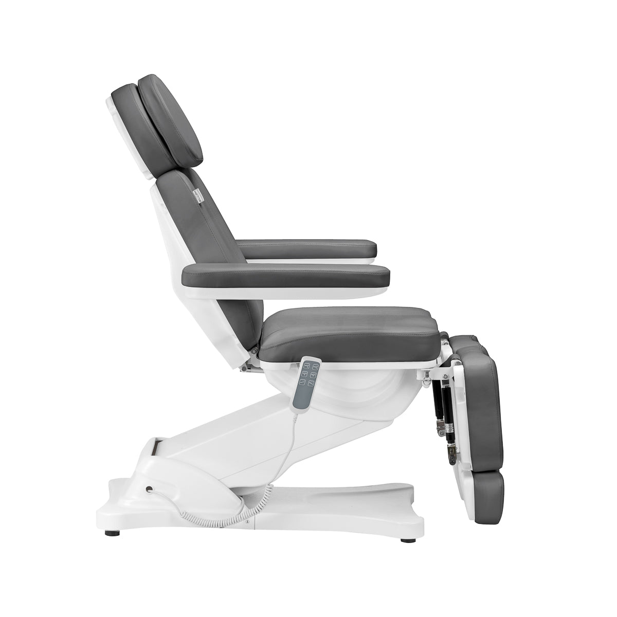 ActiveShop Elektrischer Kosmetikstuhl SILLON CLASSIC 3 Motoren mit Wiege Pedi grau