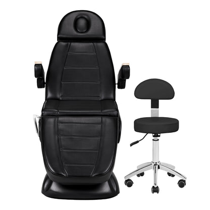 ActiveShop Elektrischer Kosmetikstuhl SILLON Lux 273b + Hocker 304 schwarz