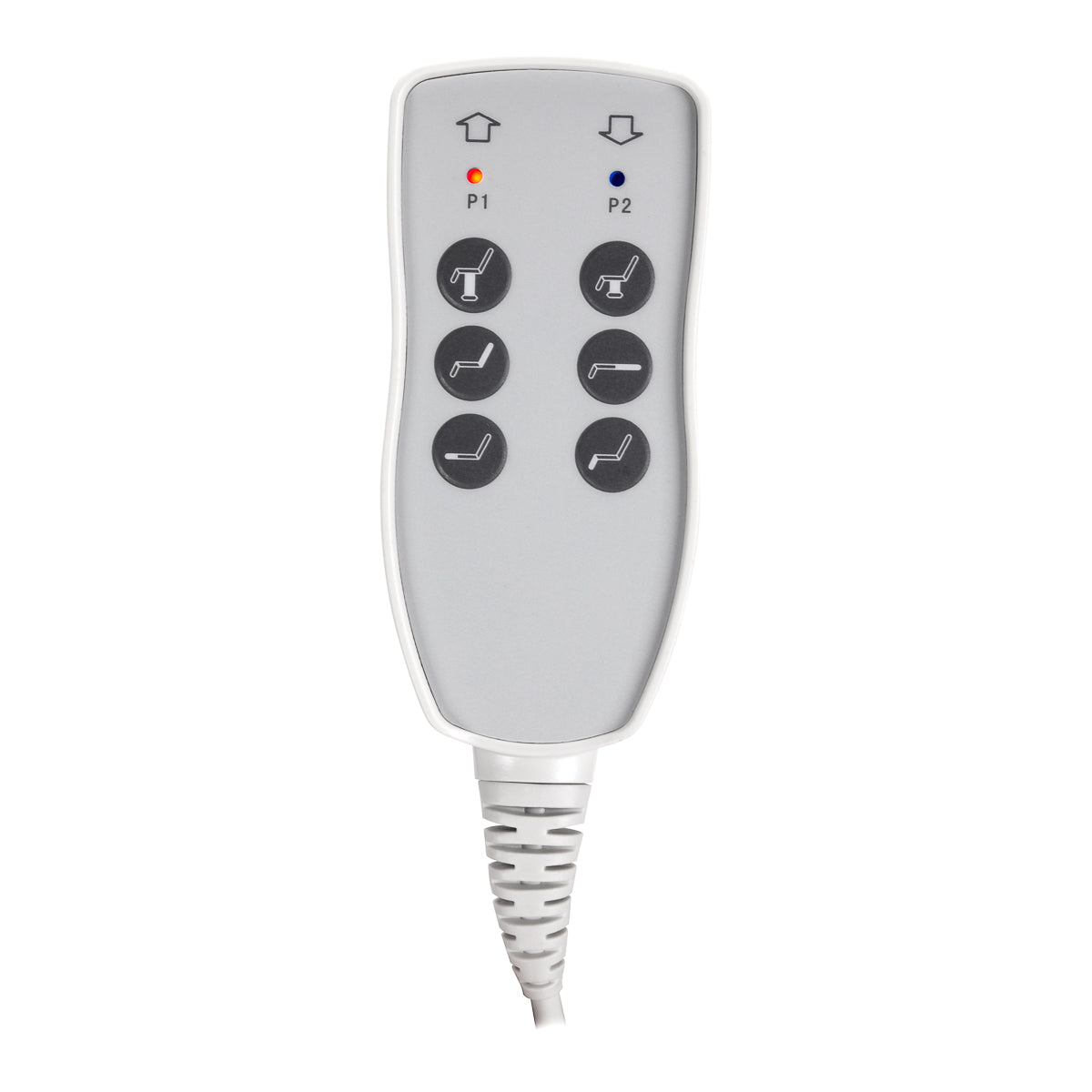 ActiveShop Elektrischer Kosmetikstuhl Azzurro 803D 3 Motoren grau