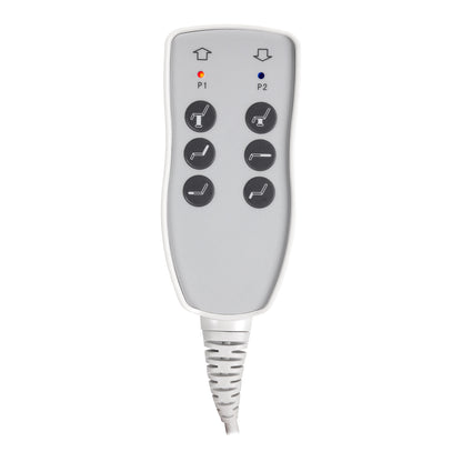 ActiveShop Elektrischer Kosmetikstuhl Azzurro 803D 3 Motoren grau