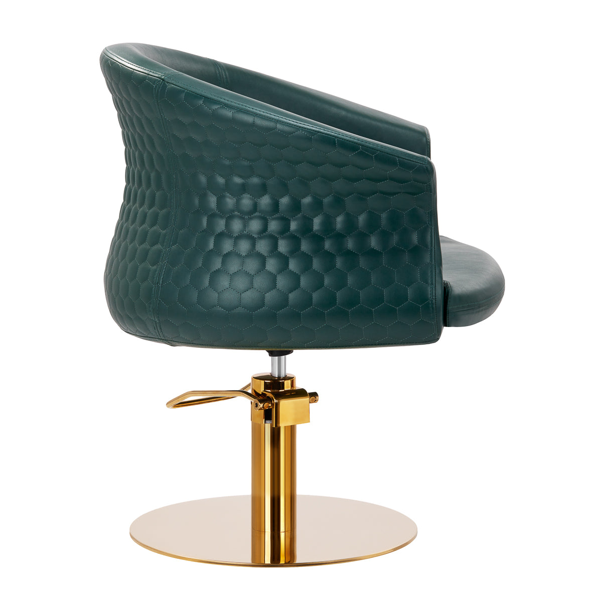 ActiveShop Gabbiano Friseurstuhl Versailles Gold Flaschengrün