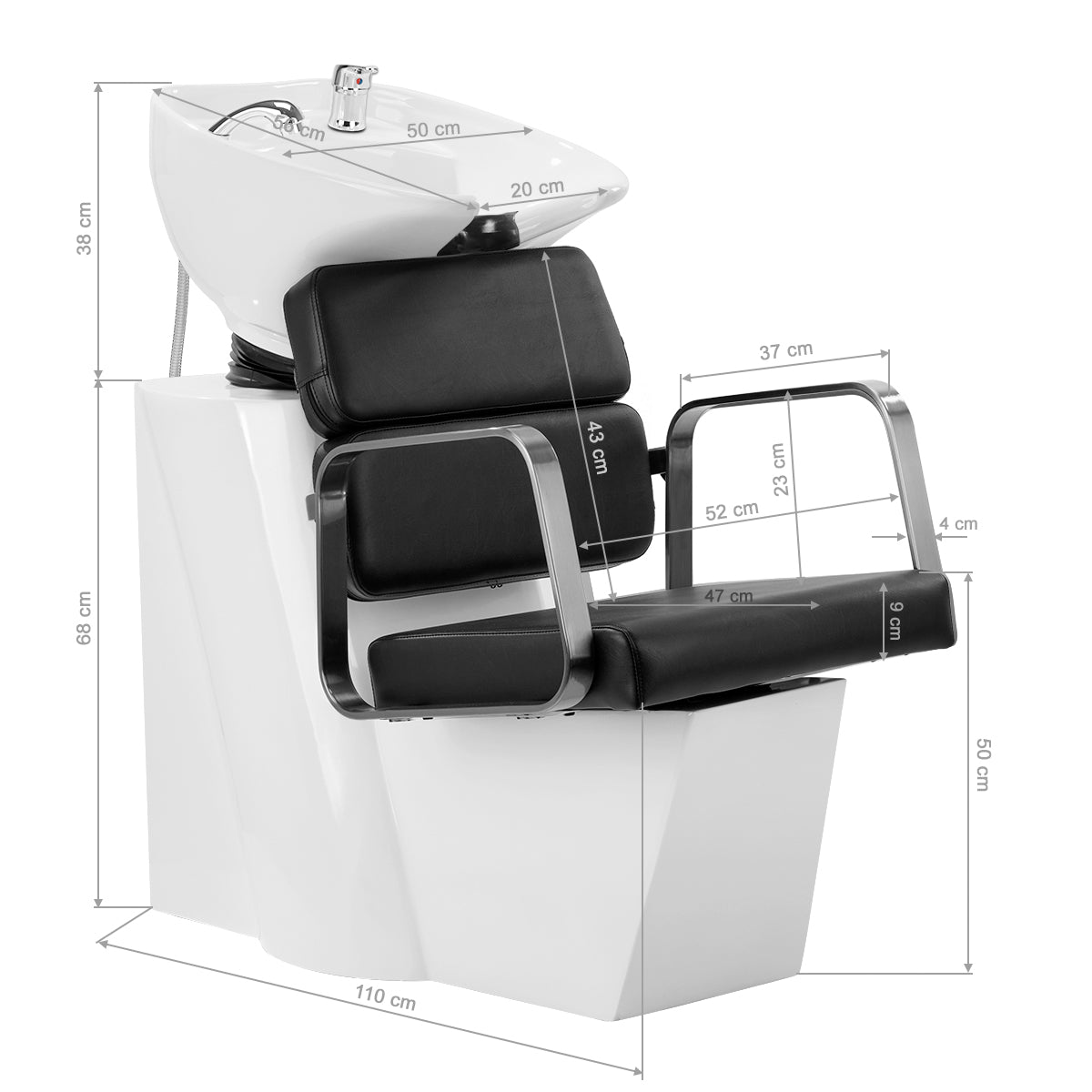 ActiveShop Gabbiano Hundewaschanlage Porto schwarzer Schlamm