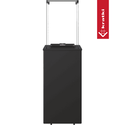 Kratki PATIO MINI GAS HEIZUNG SCHWARZ + BIOKAMIN