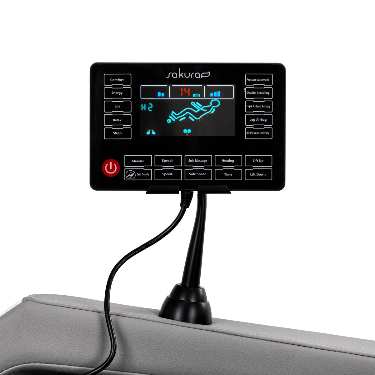 ActiveShop Sakura Massagesessel Classic 802A Weiß Grau