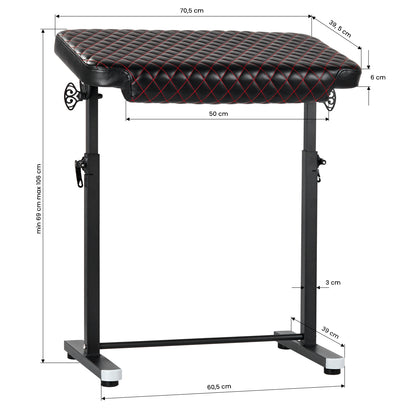 ActiveShop Armlehne für Tattoo Pro Ink 718 schwarz Spitz