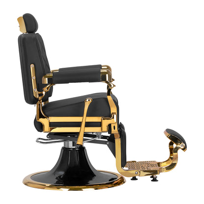 ActiveShop Gabbiano Friseurstuhl Leonardo Gold Schwarz