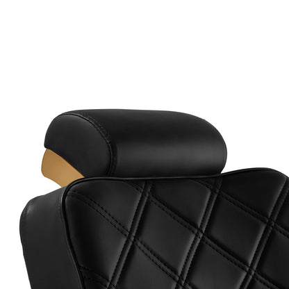 ActiveShop Gabbiano Friseurstuhl Leonardo Gold Schwarz
