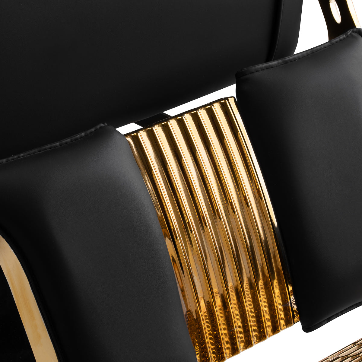 ActiveShop Gabbiano Friseurstuhl Leonardo Gold Schwarz