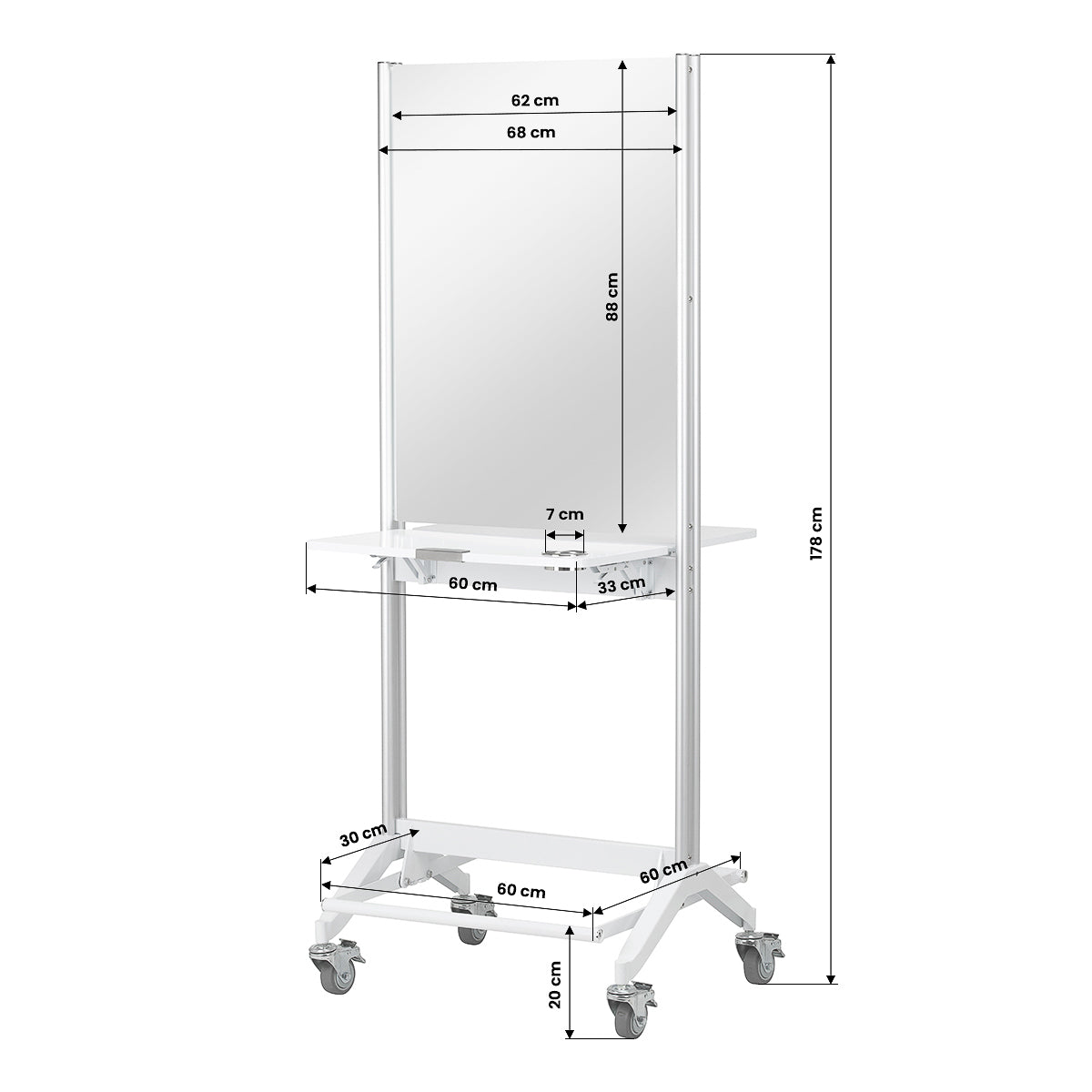 ActiveShop Gabbiano Friseurkonsole MI-03