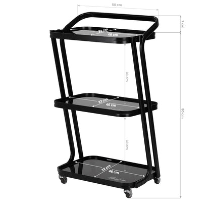 ActiveShop Kosmetiktisch Pro-Ink 6701 Schwarz