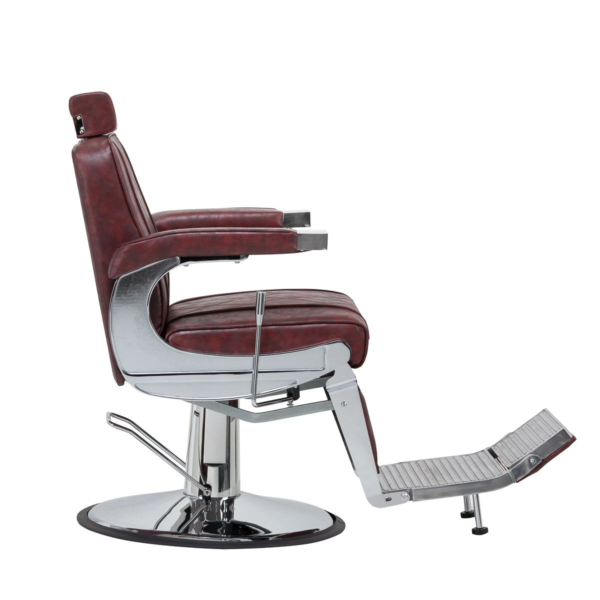 ActiveShop Haarsystem Friseurstuhl BM88066 bordeauxrot