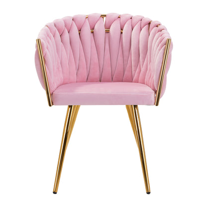 ActiveShop 4Rico Stuhl QS-GW06G samtig rosa