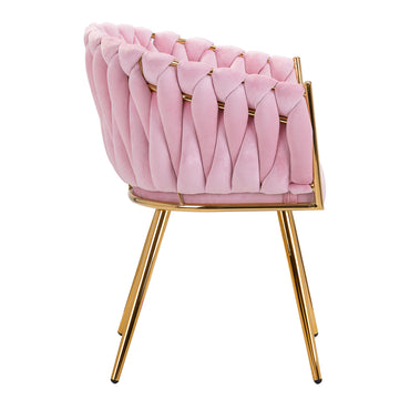 ActiveShop 4Rico Stuhl QS-GW06G samtig rosa