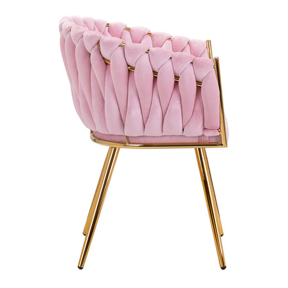 ActiveShop 4Rico Stuhl QS-GW06G samtig rosa