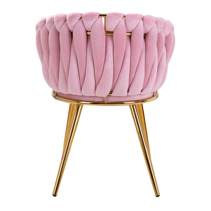 ActiveShop 4Rico Stuhl QS-GW06G samtig rosa