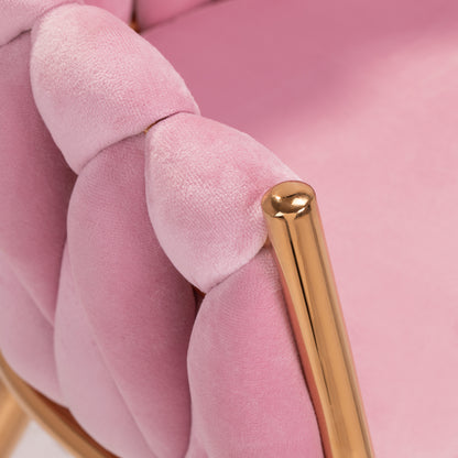 ActiveShop 4Rico Stuhl QS-GW06G samtig rosa