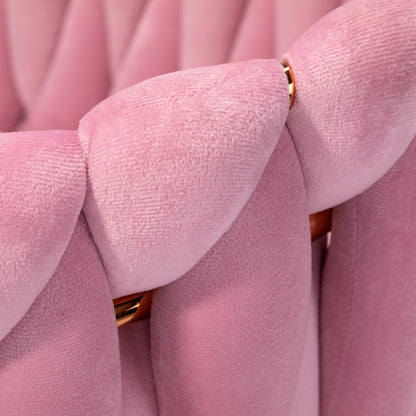 ActiveShop 4Rico Stuhl QS-GW06G samtig rosa