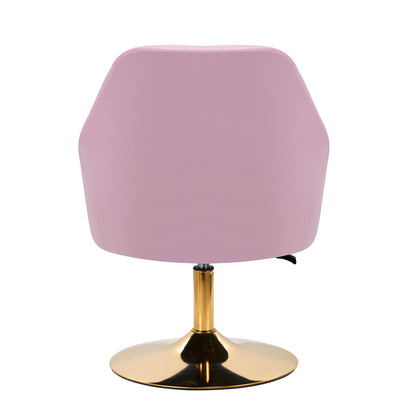 ActiveShop 4Rico Drehstuhl QS-BL14G Samt rosa