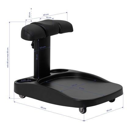 ActiveShop Azzurro Badeeimerwagen schwarz