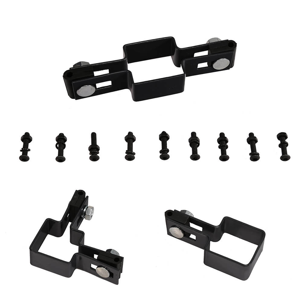 Home Deluxe Doppelstabmattenzaun inkl. Eckpfosten MORATA Anthrazit / Grün - 200 cm x 16 m ohne Eckpfosten